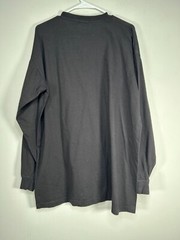 Sada Long Sleeve Shirt Top Men’s 2X Crew Neck Black Casual 100% Cotton