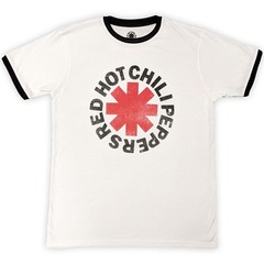 Red Hot Chili Peppers – Logo – White Ringer t-shirt