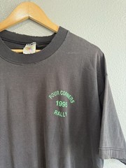 Vintage 1995 Motorcycle Rally Double-Sided XL Faded Graphic Tee