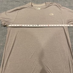The North Face Mens XL Gray Short Sleeve Crew Neck T Shirt Polyester Elastane