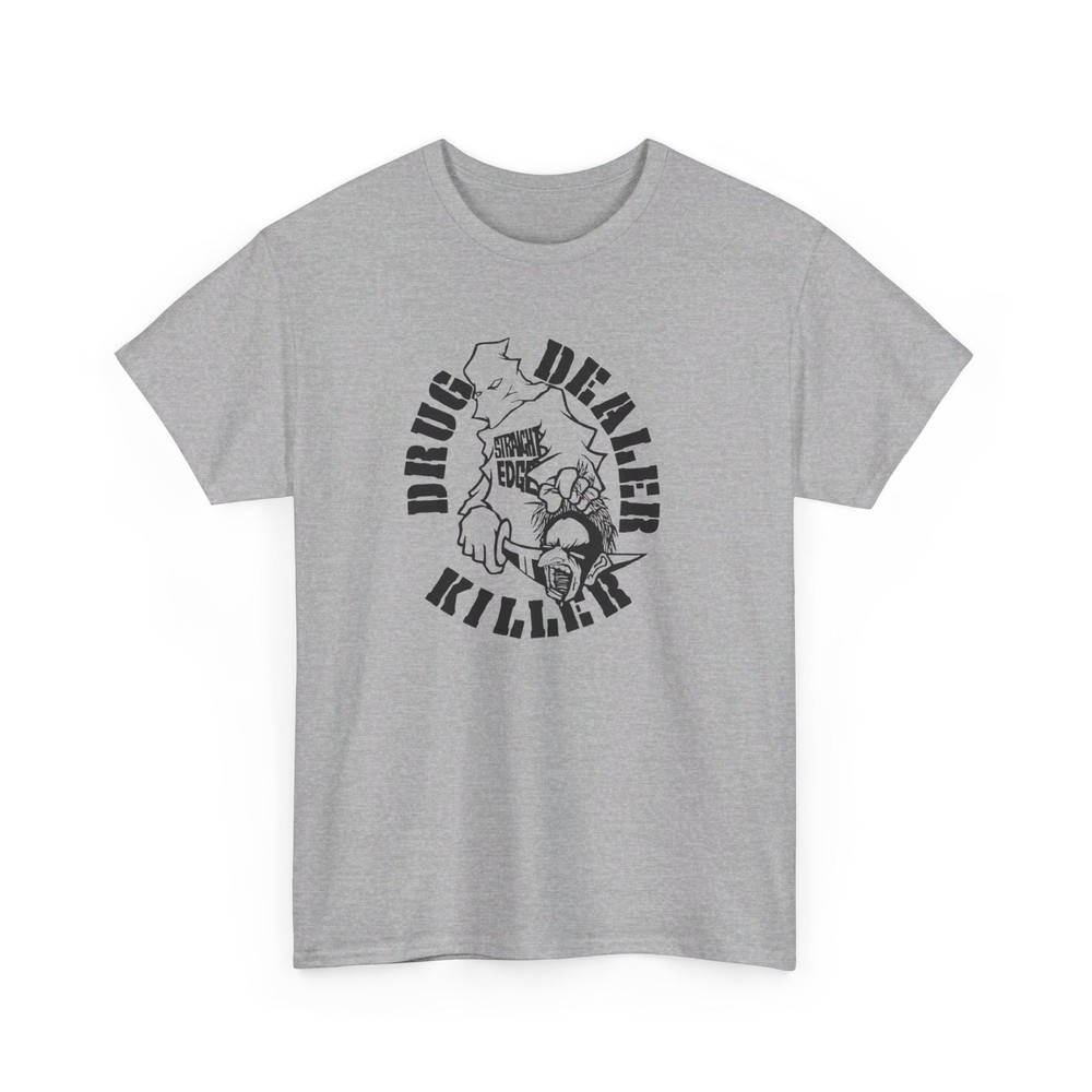 Drug Dealer Killer Straight Edge Hardcore 90s HxC HXX DARE Drug Free T-shirt