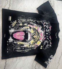 Hellstar Black Logo Graphic Print Crew Neck Short Sleeve T-Shirt Men’s L