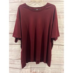 Murano Liquid Luxury Mens T-Shirt 3XB Burgundy Maroon Short Sleeve Crewneck Tee