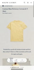 Polo Ralph Lauren T Shirt Custom Slim Fit Short Sleeve Set Of 3 Men’s Size Large