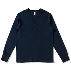 Henry Collar Long Sleeved T Shirt Japanese Cotton Long Sleeved Base Shirt Men