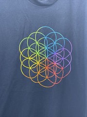Coldplay 2016 Head Full of Dreams Tour Dates Concert t shirt Men Medium Navy New