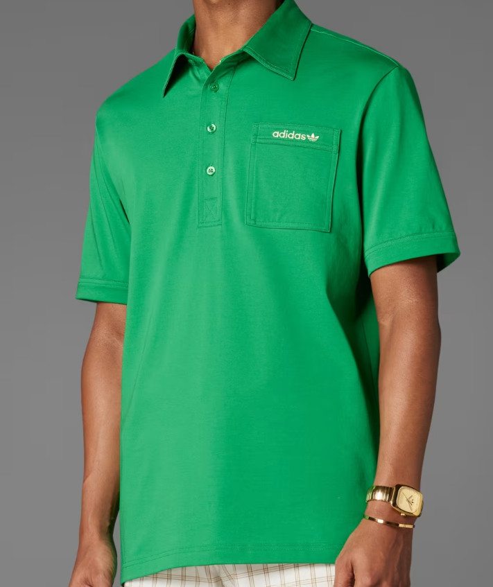 NEW MENS ADIDAS ORIGINALS TREFOIL ARCHIVE POLO POCKET SHIRT ~SIZE LARGE #JF5002