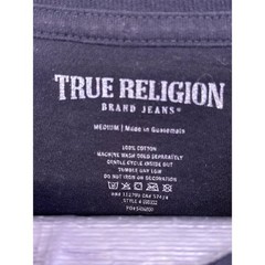 True religion black Tshirt Blue and red print Size Medium