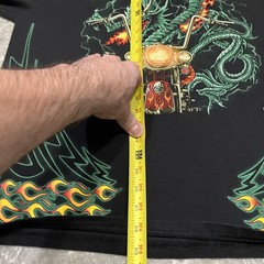 Bad Ass Bikers Long Sleeve T-Shirt Black Long Sleeve Dragon Size XL