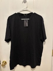 NWT Buck Mason Mens XL Black Pima Classic Tee Shirt Short Sleeve MSRP $38 DEFECT
