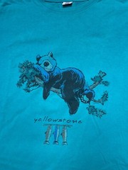 Vintage Yellowstone park oversized camp sleep shirt beach sleeping bear animals