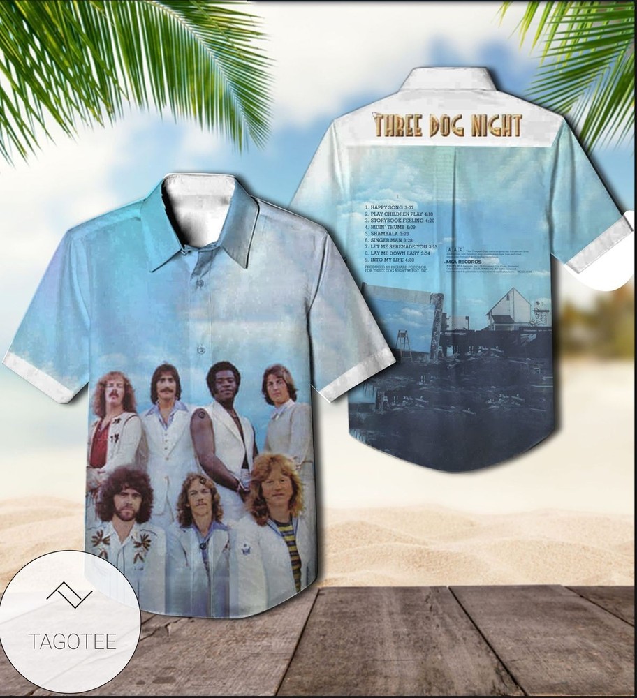 Three Dog Night Cyan Album Cover Hawaiian Shirt TU621