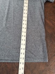 Size M C9 CHAMPION Power Core T-Shirt Gray Heather Micro-Striped Stretch