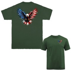 American Flag Patriotic Bald Eagle USA 4th of July T-shirt