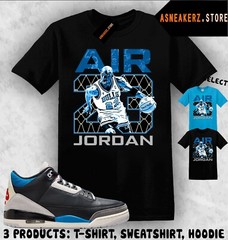 Tee Shirt Matching AJ 3 OG Rare Air 2025 Match Sneaker Vintage Air MJ 23 T-Shirt