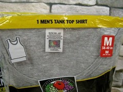 Fruit Of The Loom 2 Vtg 1998 Tank Tops Mens M 38-40 Gray 50/50 Golden Blend NIP