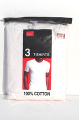 Marco Giovanni Premium Quality Pack of 3 100% White Cotton T-Shirts