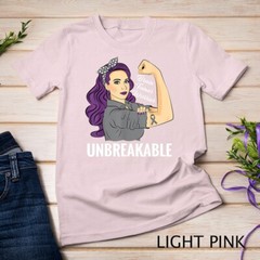 Brain Tumor Awareness Warrior Unbreakable Survivor Unisex T-shirt