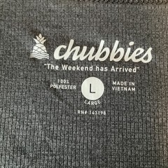 Chubbies Ultimate Tank Top Mens Size L Gray Sleeveless Stretch