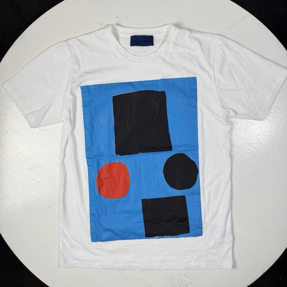Etudes Studio Men’s Size Medium T-Shirt White SS Graphic Tee M