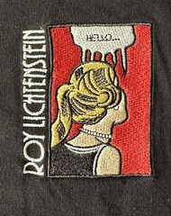 Uniqlo x Roy Lichtenstein Cold Shoulder Art Black T-Shirt Size Men’s LARGE