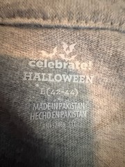 Men’s Halloween Ghost Graphic Tee Light Gray Size L