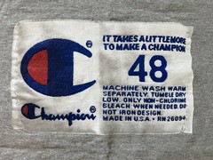 Vintage Champion 48 Classic Sports Jersey Tag T-shirt Mens XL Heather Gray