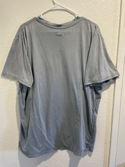 Big Star Surf Safari Malibu Shirt XL Blue Exposed Overlock Seam Graphic Tee