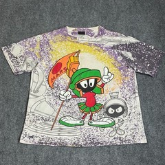 Vintage 1991 Marvin the Martian Looney Tunes All Over Print Graphic T-Shirt