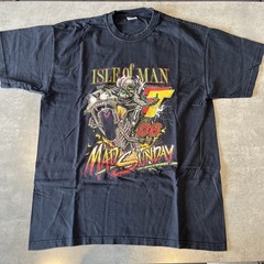 Isle Of Man TT T-Shirt 2006 Mad Sunday black Graphic Biker Tee Size Large