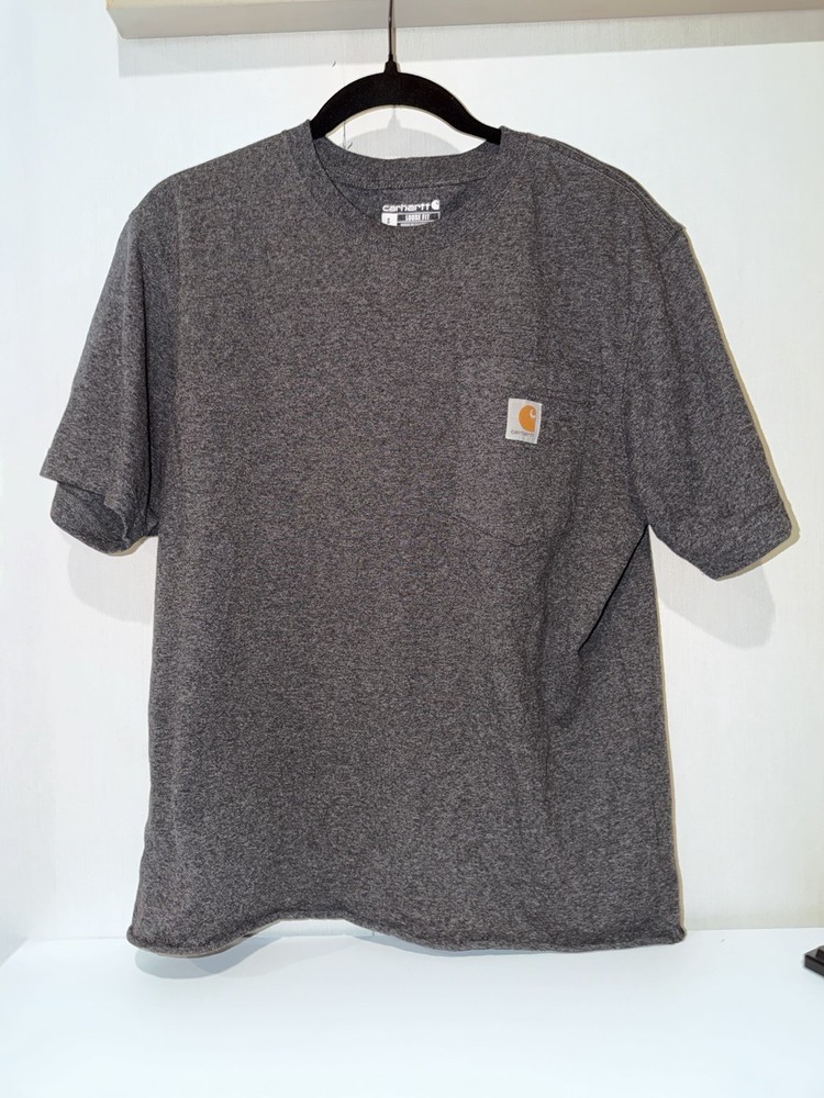 Carhartt Workwear Pocket T-Shirt – Heather Charcoal Gray (Size S)