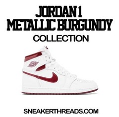 Sneaker Tees To Match Jordan 1 Metallic Burgundy Shoes – One More Pair Shirt