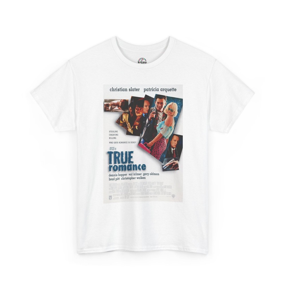 True Romance Movie Poster Tee, Christian Slater Patricia Arquette Vintage Unisex