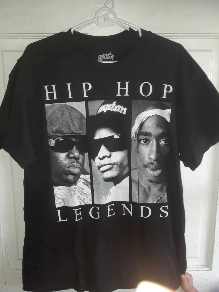 HIP HOP LEGENDS-BIG-2PAC- BLACK LARGE- ORIGINAL FLAVOR TAG -CLEAN RAP LEGENDS