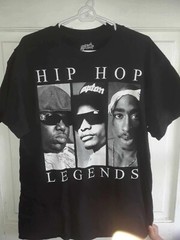 HIP HOP LEGENDS-BIG-2PAC- BLACK LARGE- ORIGINAL FLAVOR TAG -CLEAN RAP LEGENDS