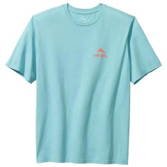TOMMY BAHAMA Blue Swell Stadium Lights Parrots Baseball T-Shirt NEW XL