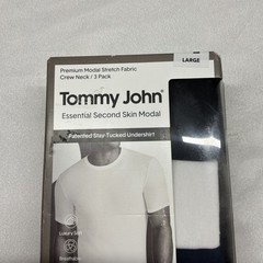NWT Mens Tommy John Essential Second Skin Modal Crew Neck 3 Pack Multicolor L