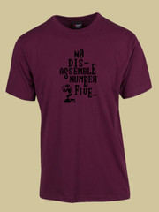 MEN WOMENS TEE TSHIRT UNISEX SHORT CIRCUIT NUMBER 5 ALIVE RETRO GIFT MOVIE 80’S