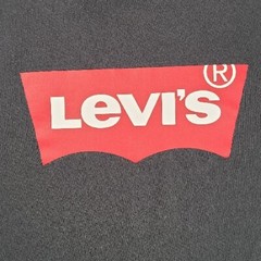 Levi’s T-Shirt Men’s Size Large Long-Sleeve Black W/Red Tab Logo
