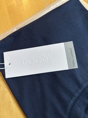 Boody Men’s Classic Crew Neck T-Shirt In Midweight Bamboo Navy Size Large