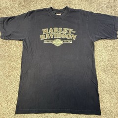 Harley Davidson T-Shirt Men’s Large Black Pat Rogers Speedway Concord NC Biker