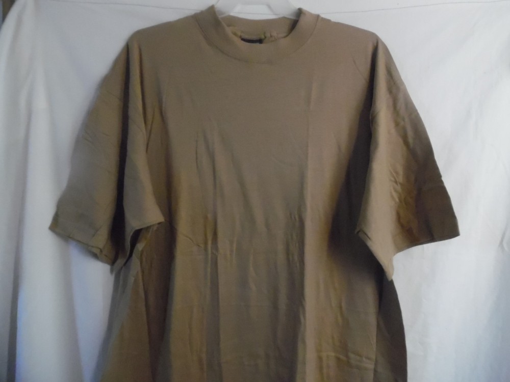 BEIGE EXTRA LONG T-SHIRT CREW MEN’S OR WOMEN’S SLEEPSHIRT / NIGHTGOWN 2X 3X