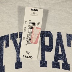 Vintage Party Patrol No Bar Too Far T-Shirt NOS Mens Large White Tennessee River