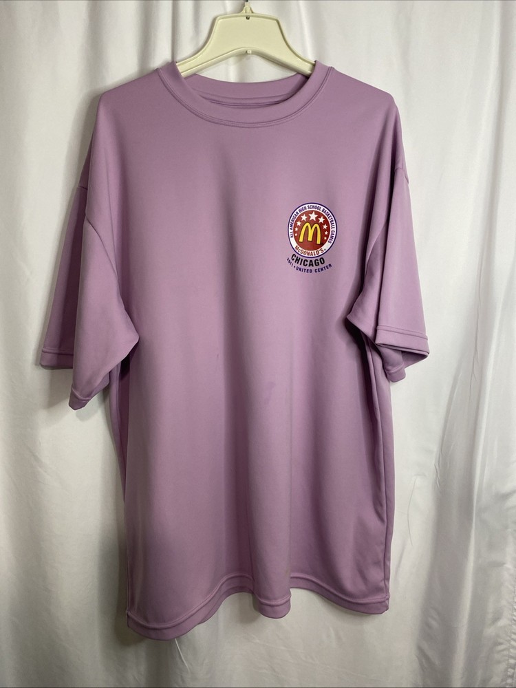McDonald’s All American Games Shirt Mens Large Purple Good 2011 Chicago Graphic
