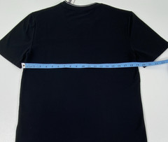 DKNY Sport Black/White Logo Stripe Crew Neck Short Sleeve T-Shirt Size S.