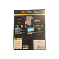 Hanes X-Temp 3XL Gray/Black. Mesh Tagless Quick Dry Stretch Crew Neck Tee 3-Pack