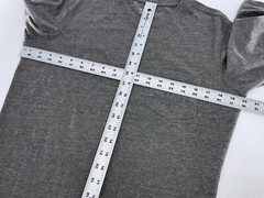 The Normal Brand Pocket T-Shirt Long Sleeve M Gray Cotton Poly Rayon YGU U4-103