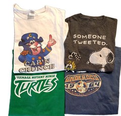 Cartoon Classics Lot of 4 Graphic Print T-Shirts Unisex Sizes S- L