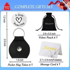 Pocket Hug Token Keychain for Women & Men – Inspirational Gifts for Him & Her –