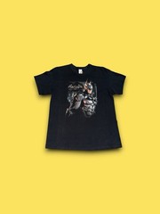 Vintage Batman Shirt Men L Black Tee Arkham Knight Video Game Promo Y2K Cyber